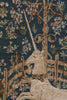 Licorne Captive Bleu Large French Tapestry Table Runner