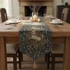 Licorne Captive Bleu Large French Tapestry Table Runner