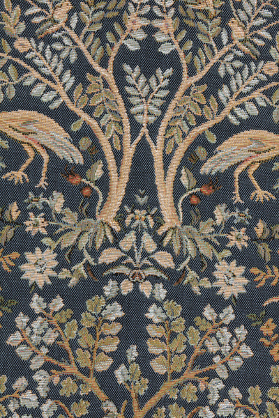 Tree and Birds in Blue French Tapestry