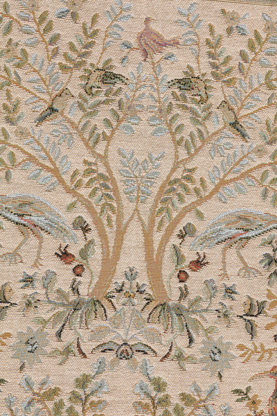 Tree and Birds in Cream French Tapestry