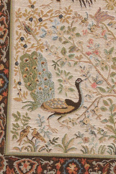 Tree and Birds in Cream French Tapestry