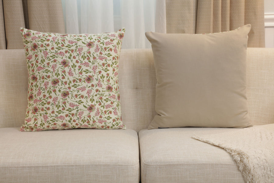 Broche Flowers French Tapestry Cushion