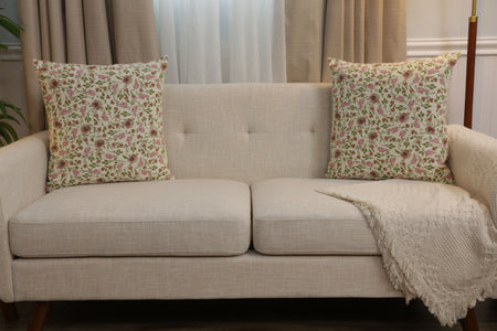 Broche Flowers French Tapestry Cushion