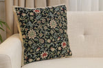 Fleur de Morris Black Belgian Cushion Cover