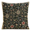 Fleur de Morris Black Belgian Cushion Cover