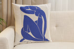 Femme Bleue Assise Matisse European Cushion Cover