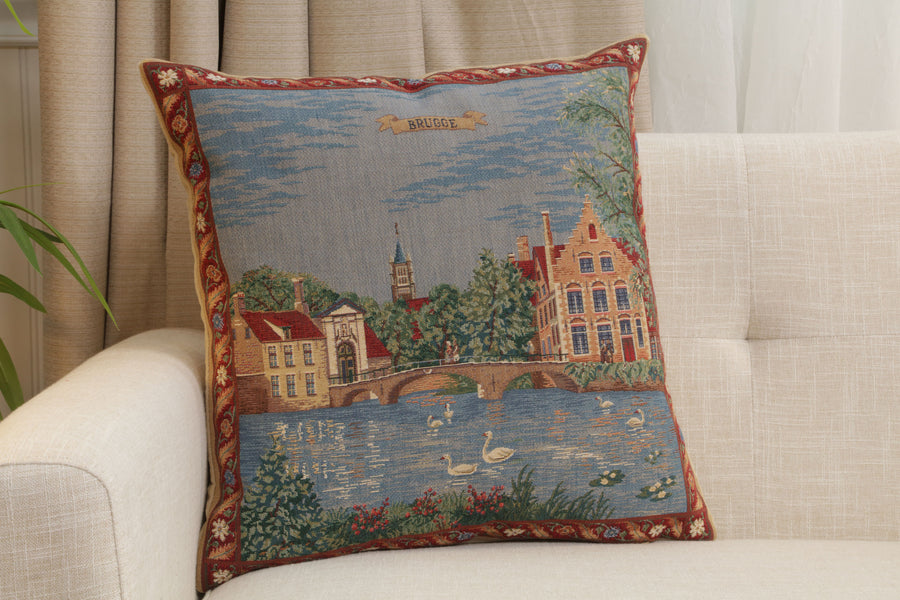 Brugge - Minnewater European Cushion Cover