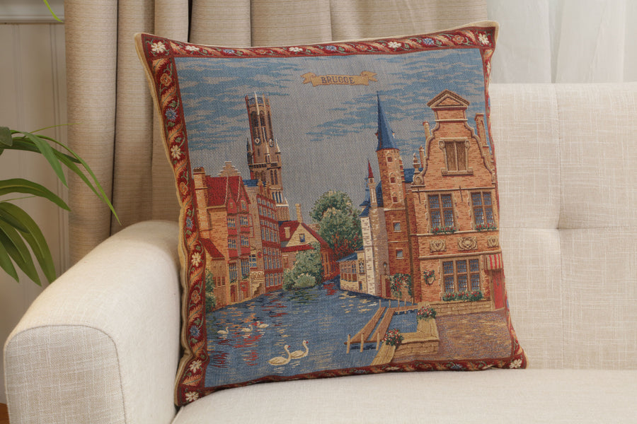 Brugge - Rozenhoekaai European Cushion Cover
