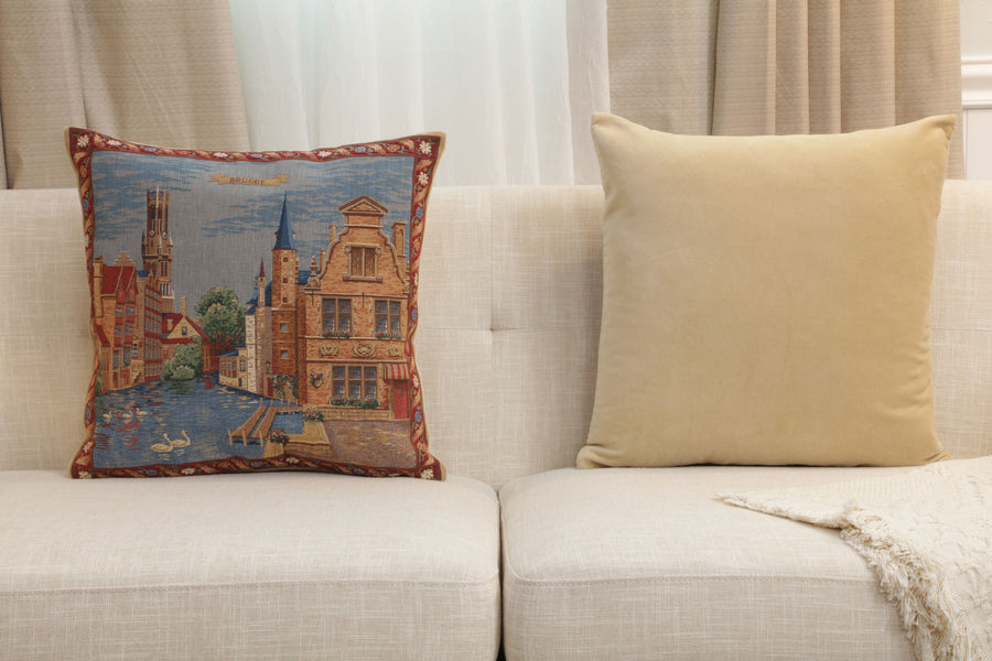 Brugge - Rozenhoekaai European Cushion Cover