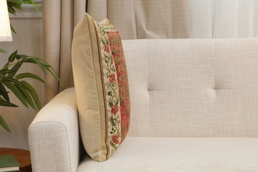 Tree of Life Red I European Cushion Cover