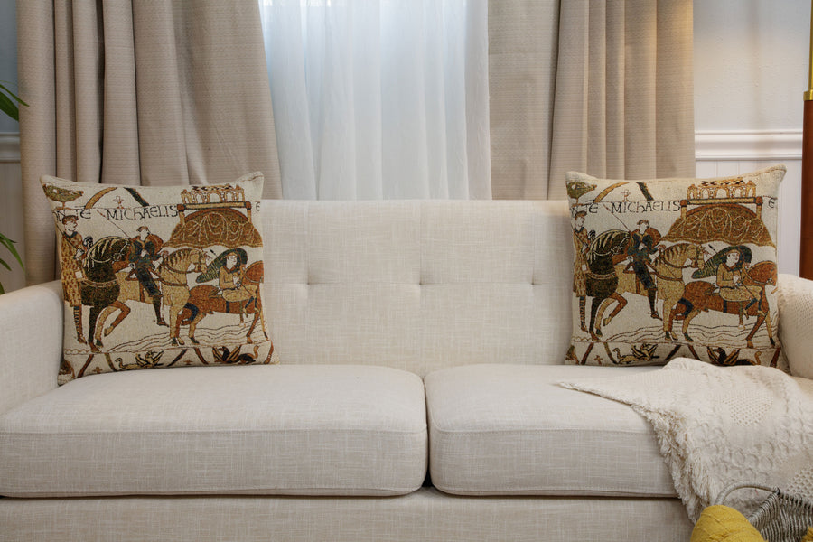 Bayeux Mont St-Michel European Cushion Cover