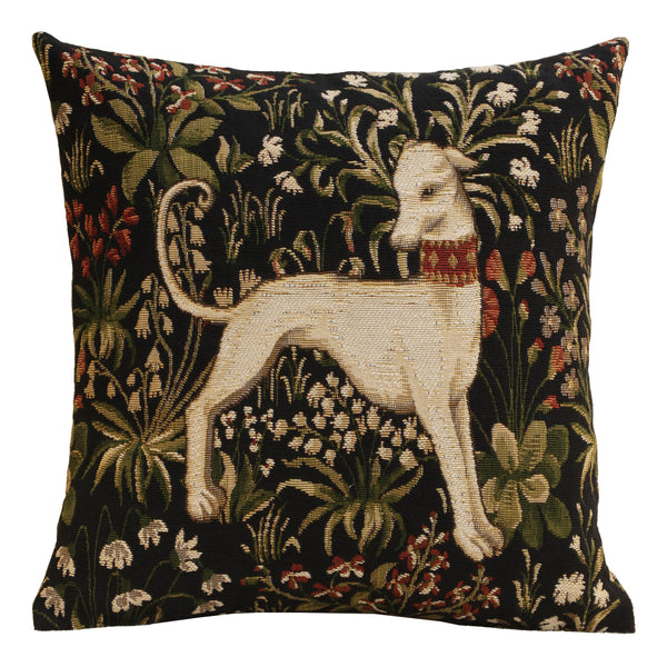 Medieval Hound Standing European Cushion Cover
