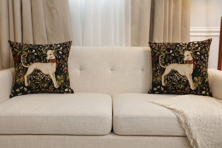 Medieval Hound Standing European Cushion Cover