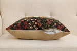 Medieval Rabbit with Flowers Running European Cushion Cover