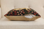Medieval Rabbit with Flowers Sitting European Cushion Cover