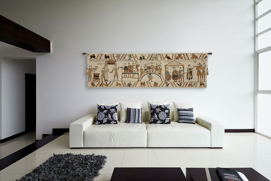 Bayeux The Banquet Large European Tapestry