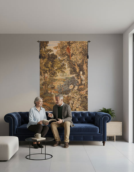 Verdure aux Oiseaux III French Tapestry