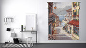 Bellagio Village no Border Belgian Tapestry Wall Hanging
