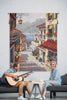 Bellagio Village no Border Belgian Tapestry Wall Hanging
