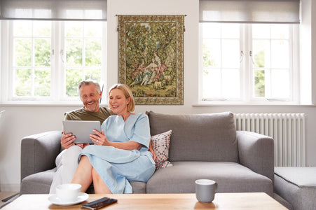 Country Romance Trellis Border Italian Tapestry