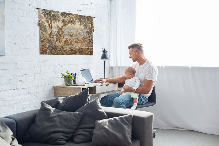 The Hunting Trip no border Italian Tapestry Wall Hanging