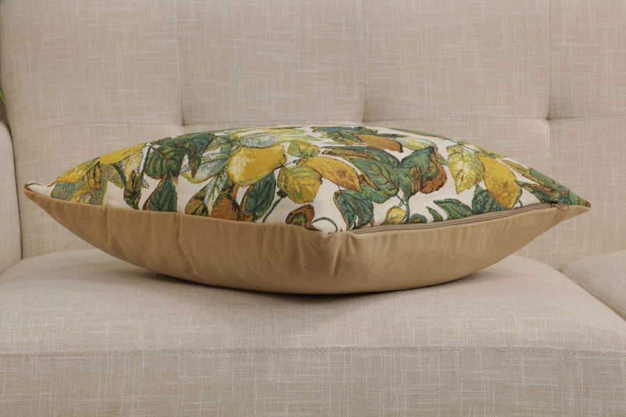 Citrons Large European Cushion Cover
