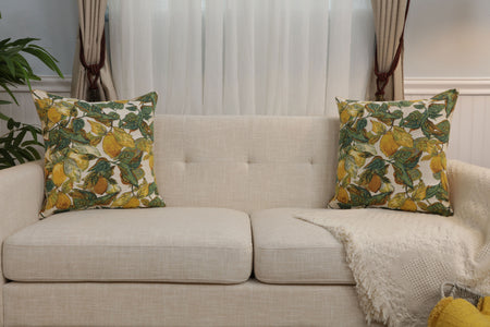 Citrons Large European Cushion Cover