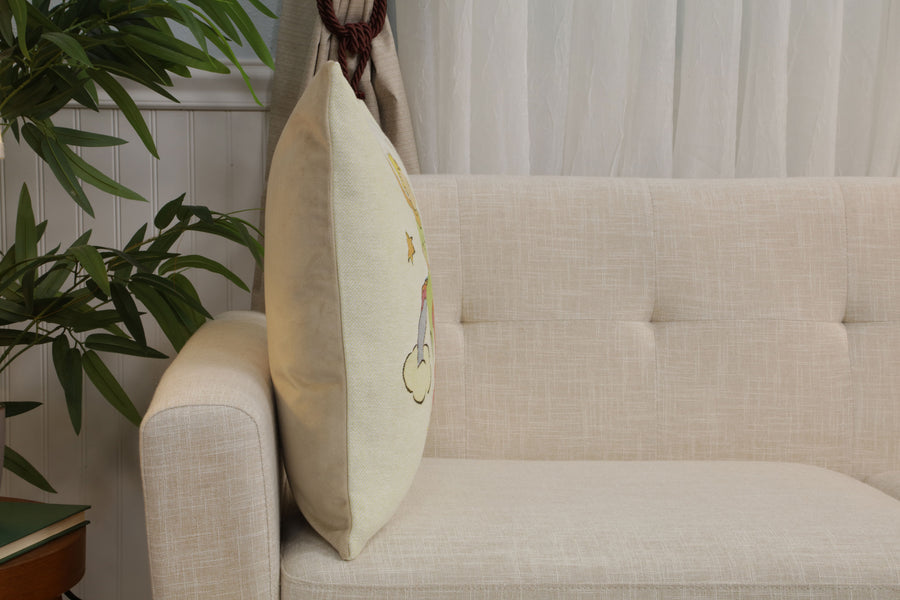 The Little Prince on a Rainbow European Cushion Cover