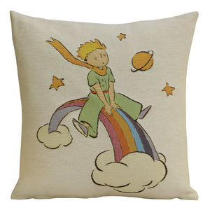 The Little Prince on a Rainbow European Cushion Cover
