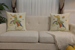 The Little Prince on a Rainbow European Cushion Cover