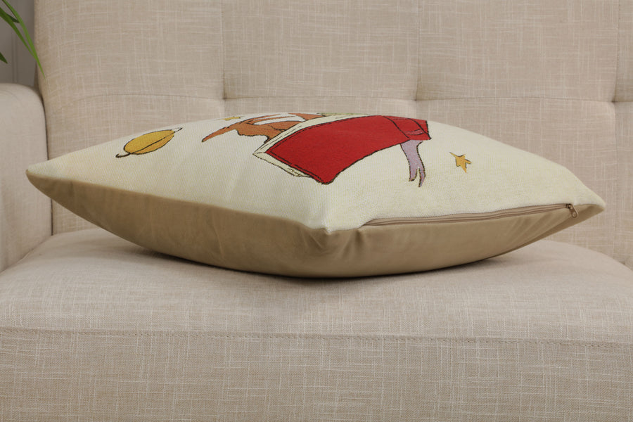 The Little Prince Reading a Book European Cushion Cover