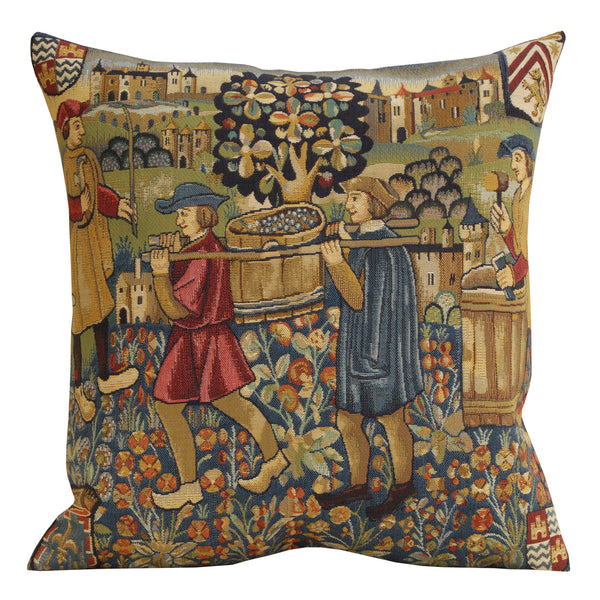 Les Vendanges Large European Cushion Cover