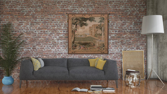 Verdure Fontaine Carree  French Tapestry