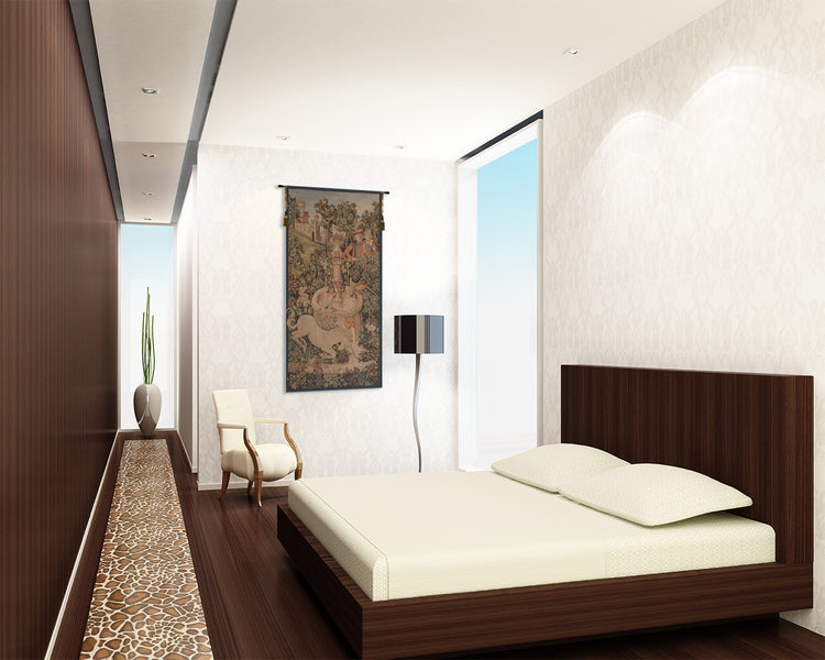 Portiere Licorne Fontaine French Tapestry