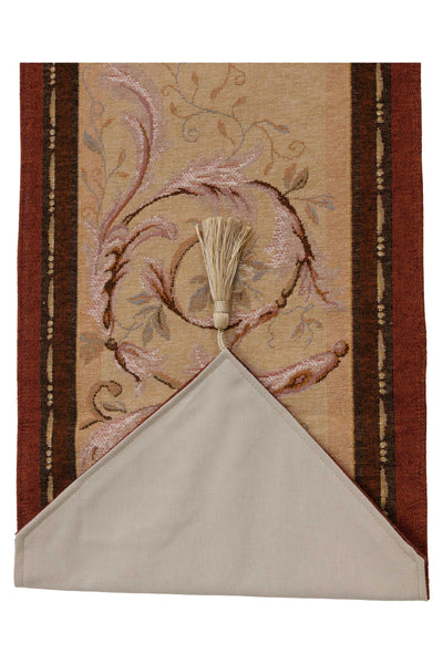 Orleans Floral Large French Tapestry Table Runner