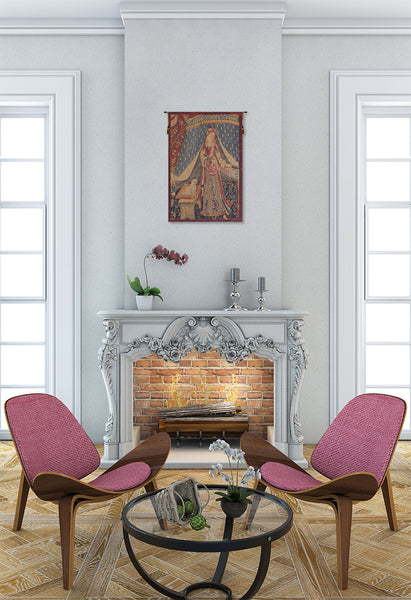 Dame au Chien I French Tapestry