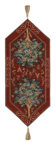 Orange Tree II French Tapestry Table Runner