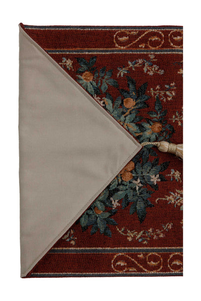 Orange Tree II French Tapestry Table Runner