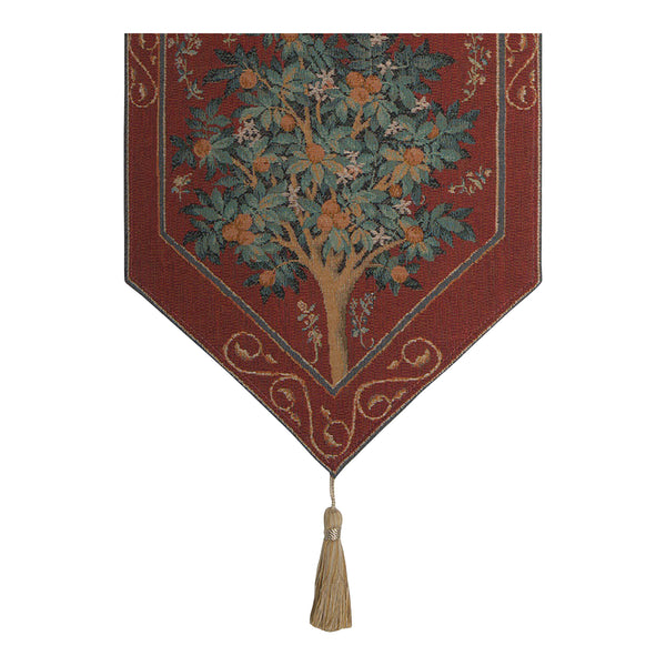 Orange Tree II French Tapestry Table Runner