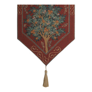 Orange Tree II French Tapestry Table Runner