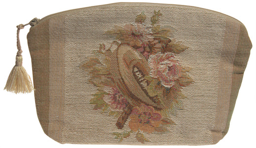 Horns and Flowers Purse Tapestry Handbag