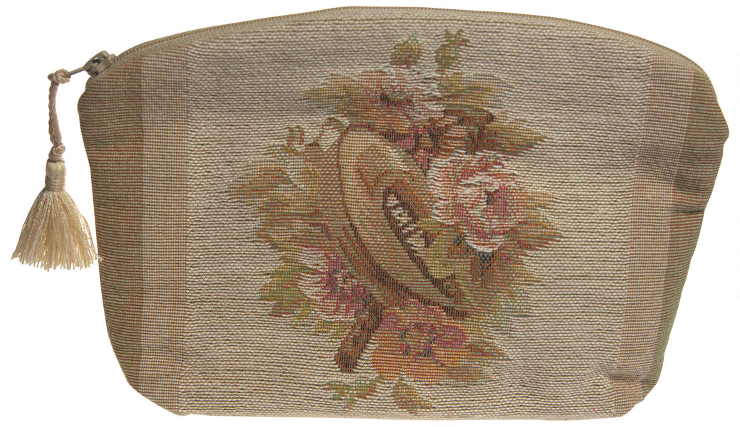 Horns and Flowers Purse Tapestry Handbag