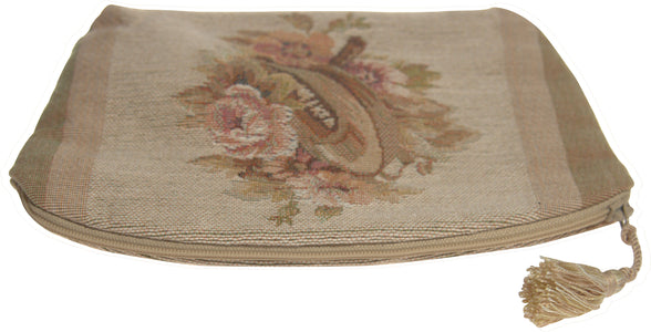 Horns and Flowers Purse Tapestry Handbag