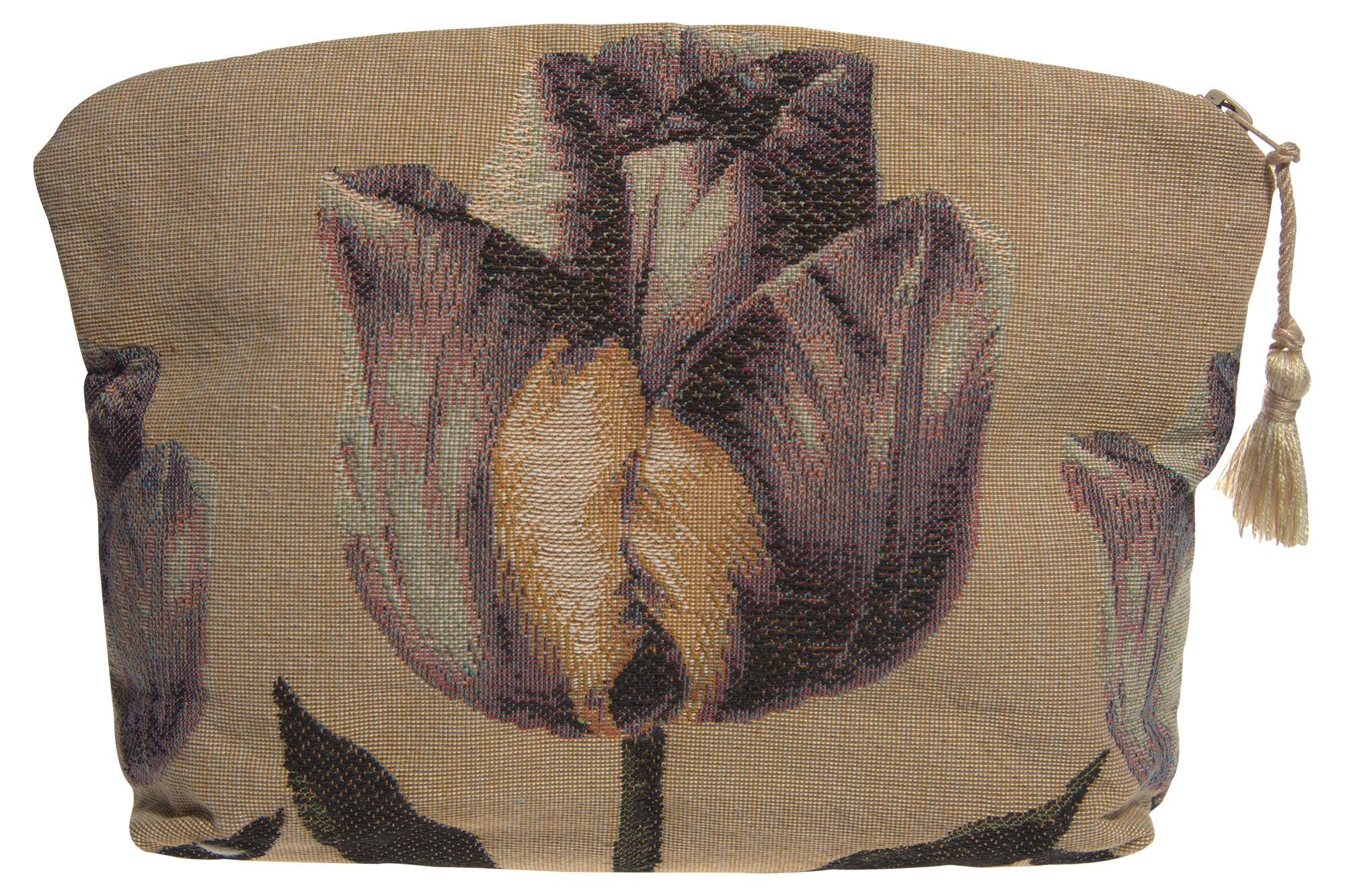 Purple Tullip Purse Tapestry Handbag