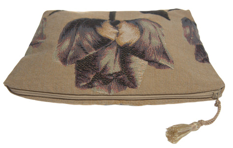 Purple Tullip Purse Tapestry Handbag