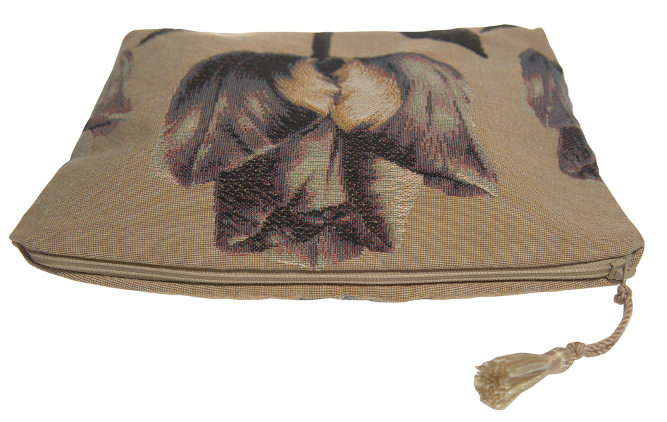 Purple Tullip Purse Tapestry Handbag