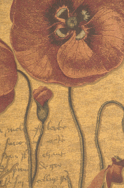 Flanders Poppies III European Tapestry