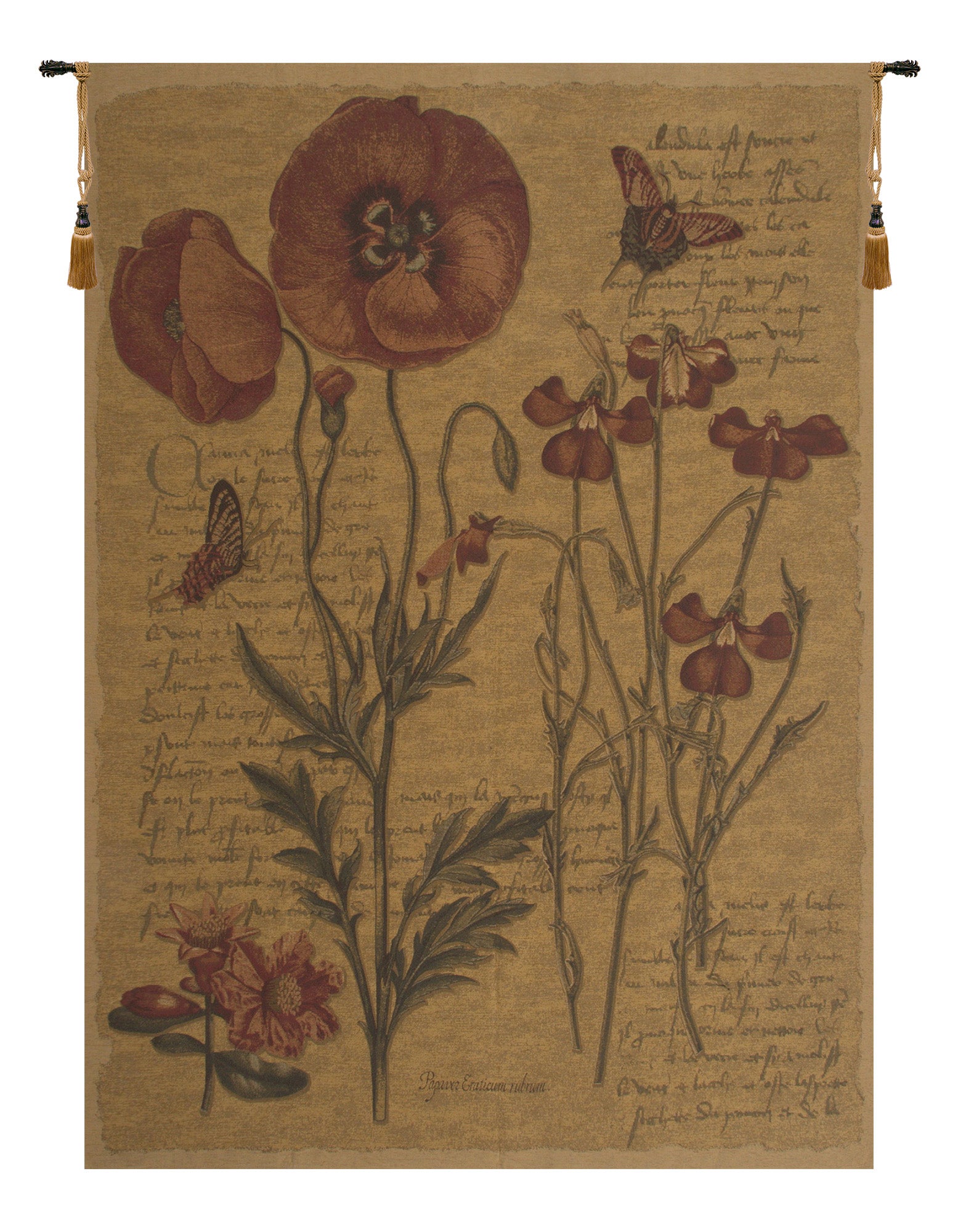 Flanders Poppies III European Tapestry