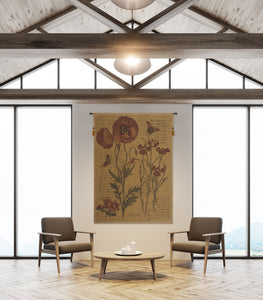 Flanders Poppies III European Tapestry
