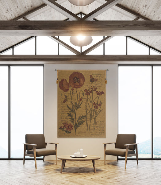 Flanders Poppies III European Tapestry